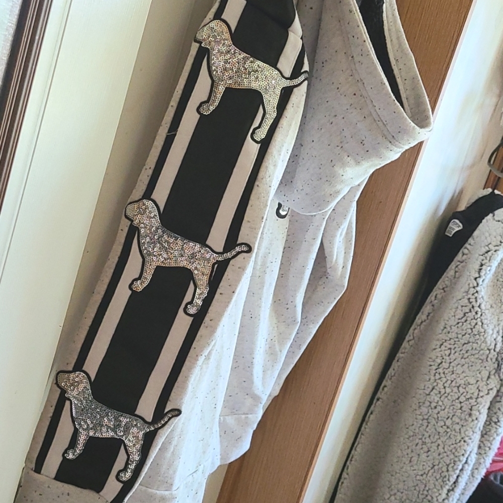 ⭐VS PINK BLING SHERPA HALF-ZIP HOODIE⭐ - Picture 11 of 12